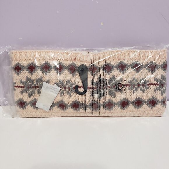 Timberland NWT Pink Gray Winter Head Band Women's Accessories - Picture 1 of 3
